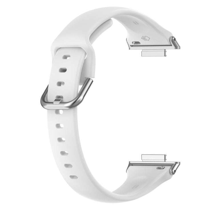 For Huawei Watch Fit 2 Small Waist Silicone Watch Band, Size:L(White)
