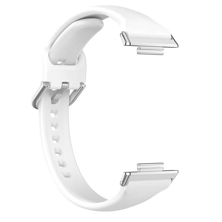 For Huawei Watch Fit 2 Small Waist Silicone Watch Band, Size:L(White)