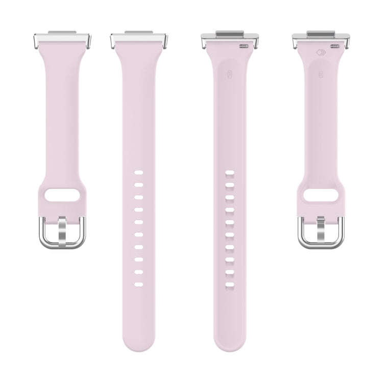 For Huawei Watch Fit 2 Small Waist Silicone Watch Band, Size:L(Light Purple)