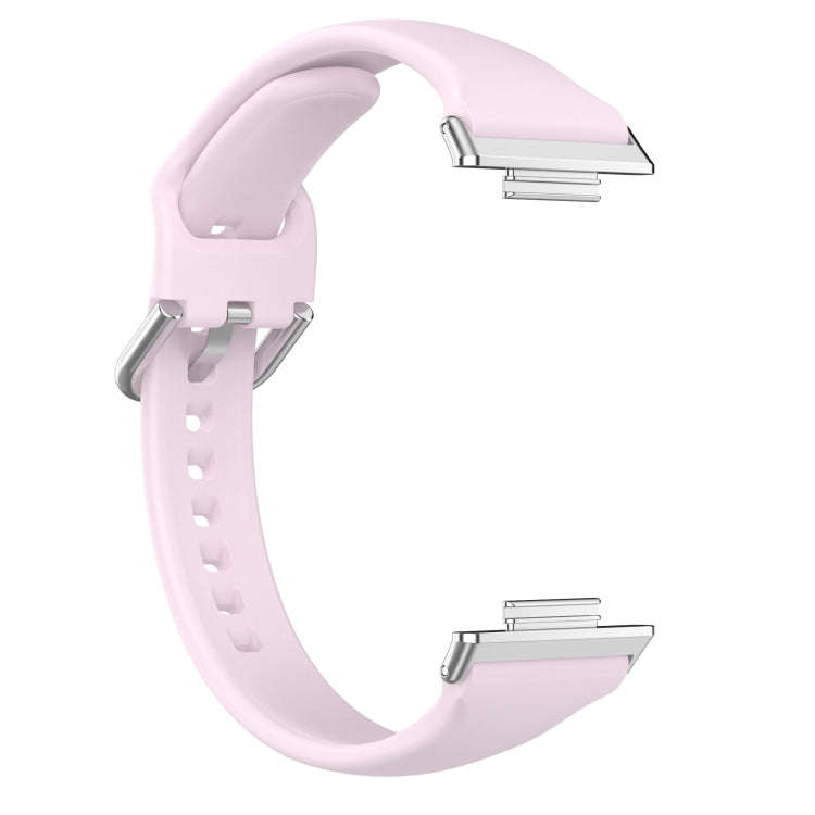 For Huawei Watch Fit 2 Small Waist Silicone Watch Band, Size:L(Light Purple)