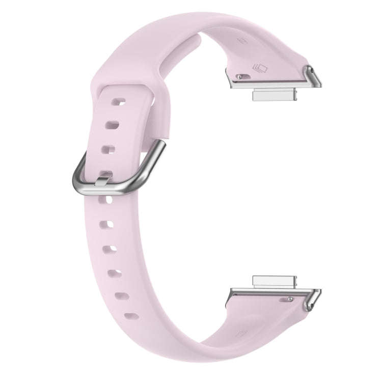 For Huawei Watch Fit 2 Small Waist Silicone Watch Band, Size:L(Light Purple)