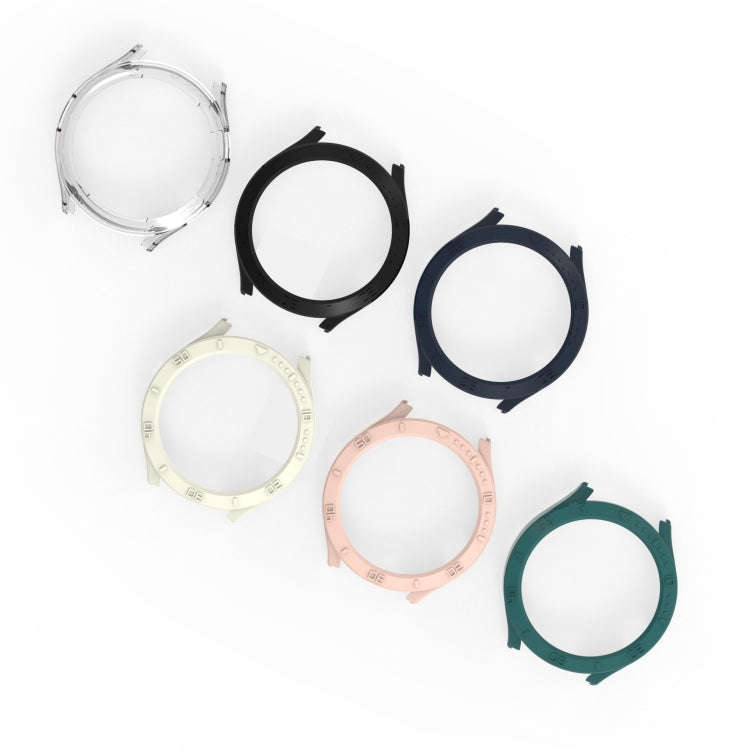 For Samsung Galaxy Watch 5 44mm Half-cover PC Watch Case with Scale(Transparent)