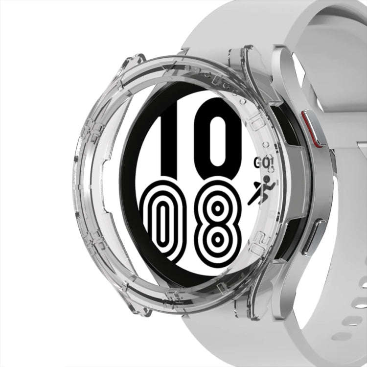 For Samsung Galaxy Watch 5 44mm Half-cover PC Watch Case with Scale(Transparent)