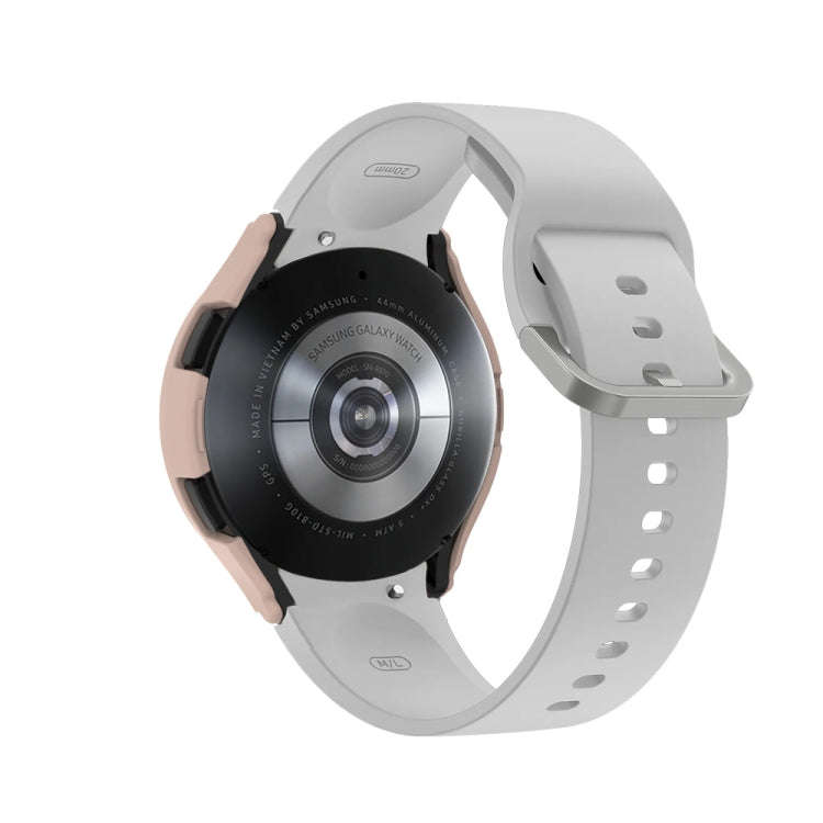 For Samsung Galaxy Watch 5 44mm Half-cover PC Watch Case with Scale(Transparent)