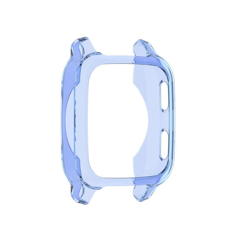 For Garmin Venu Sq 2 Half-cover TPU Watch Case(Transparent Blue)