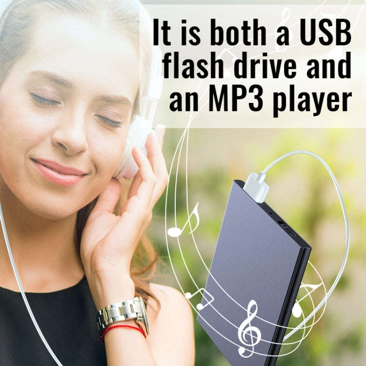 JNN K1 Square HD Noise Canceling Recorder, Capacity:64GB(Black)