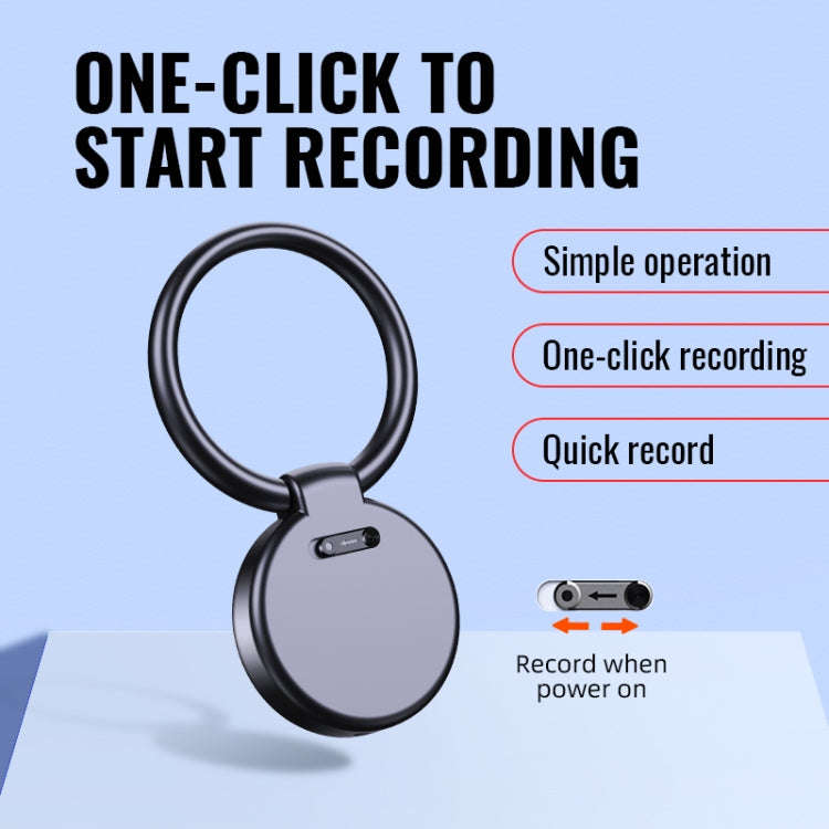 JNN S30 Round HD Noise Canceling Recorder, Capacity:4GB(Black)