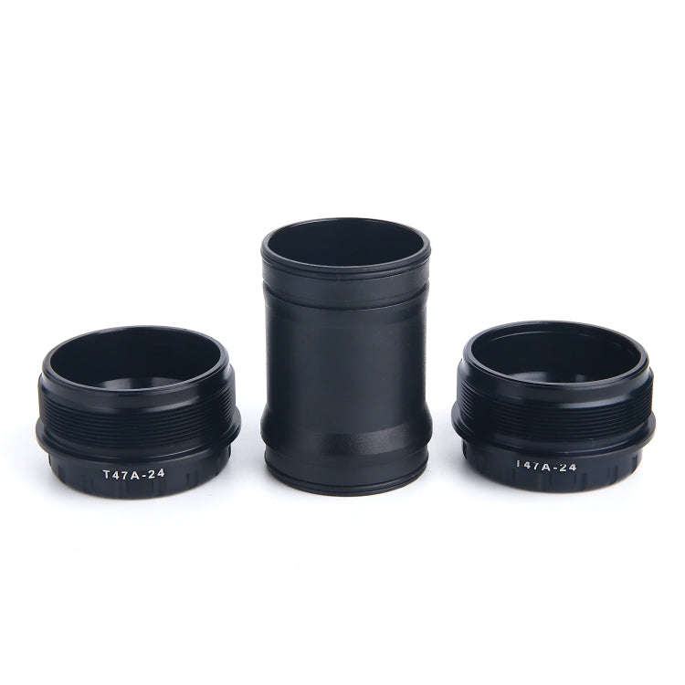 T47A24 Bottom Bracket Fits 68mm/73mm Width of Bicycle Frame(Black)