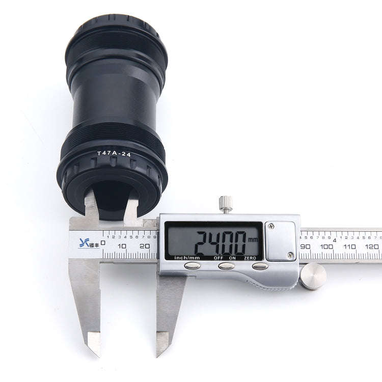 T47A24 Bottom Bracket Fits 68mm/73mm Width of Bicycle Frame(Black)