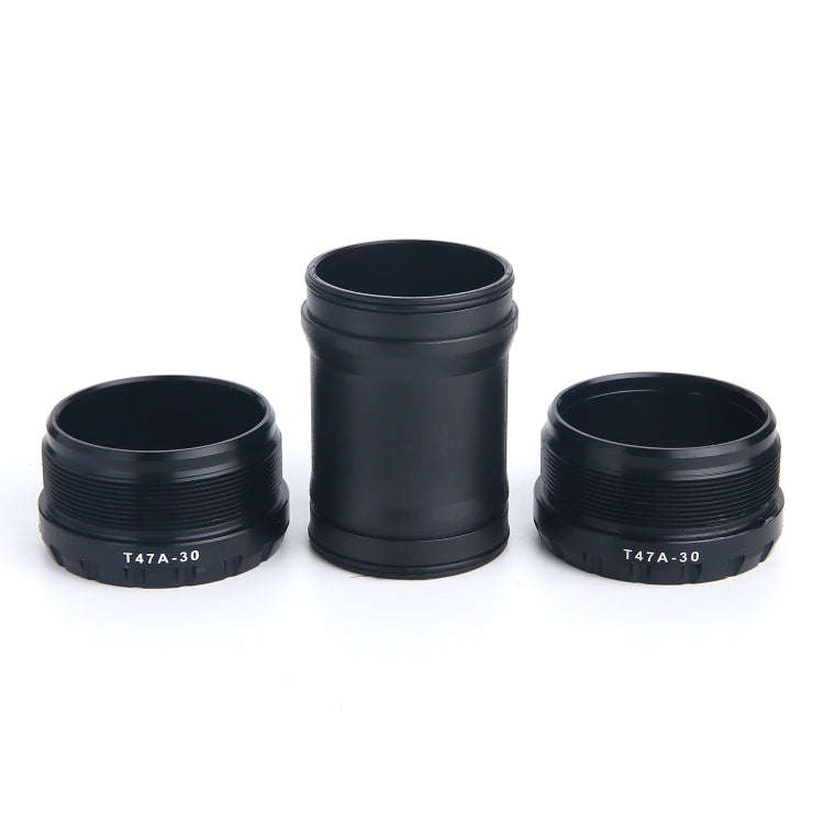 T47A30 Bottom Bracket Fits 68mm/73mm Width of Bicycle Frame(Black)