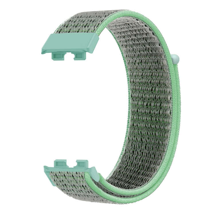 For Huawei Band 8 16mm Woven Nylon Loop Watch Band(Blue Sea)