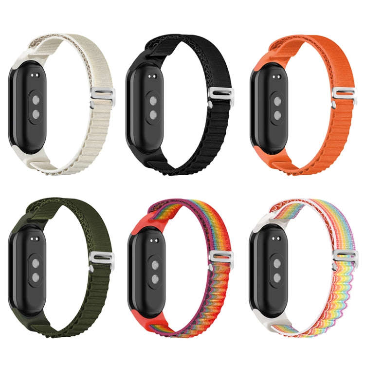 For Xiaomi Mi Band 8 Loop Nylon Watch Band(Starlight Color)