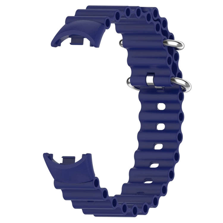 For Xiaomi Mi Band 8 Ocean Silicone Watch Band(Blue)