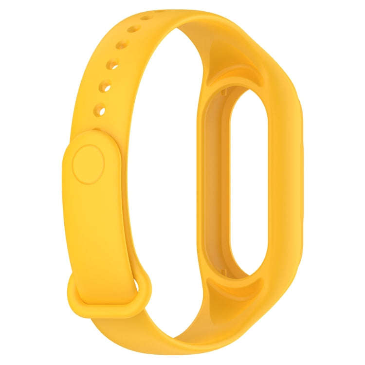 For Xiaomi Mi Band 8 Integrated Silicone Replacement Watch Band(Yellow)