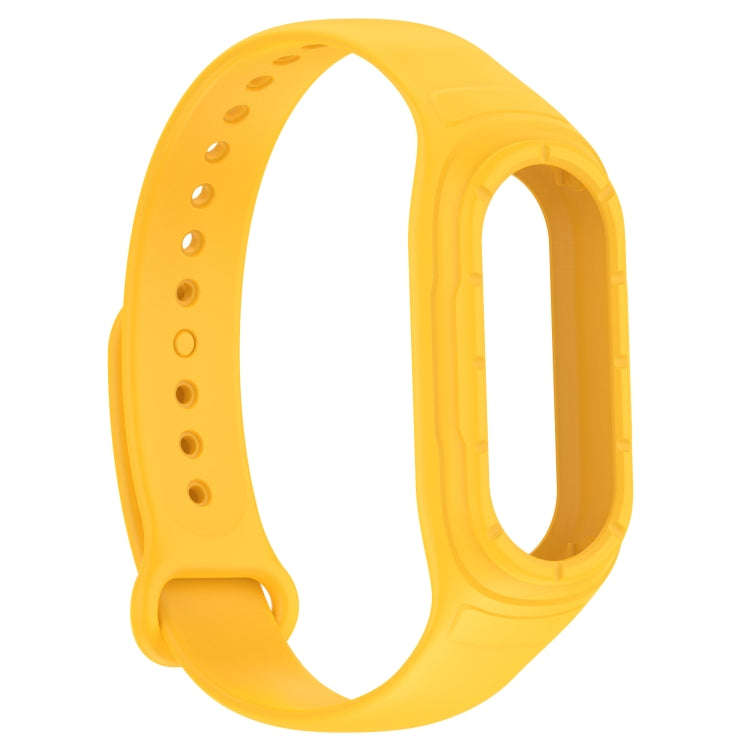 For Xiaomi Mi Band 8 Integrated Silicone Replacement Watch Band(Yellow)