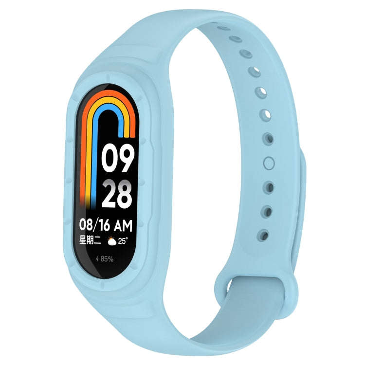 For Xiaomi Mi Band 8 Integrated Silicone Replacement Watch Band(Blue)