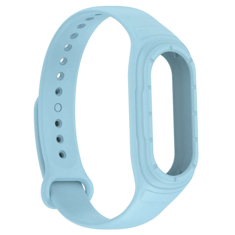 For Xiaomi Mi Band 8 Integrated Silicone Replacement Watch Band(Blue)