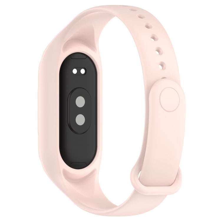 For Xiaomi Mi Band 8 Integrated Silicone Replacement Watch Band(Pink)