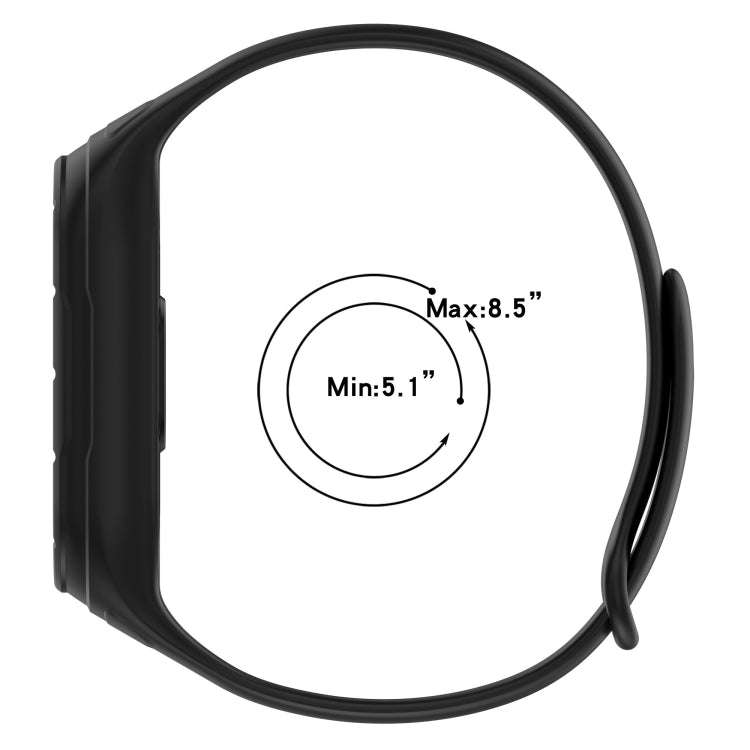 For Xiaomi Mi Band 8 Integrated Silicone Replacement Watch Band(Blue)