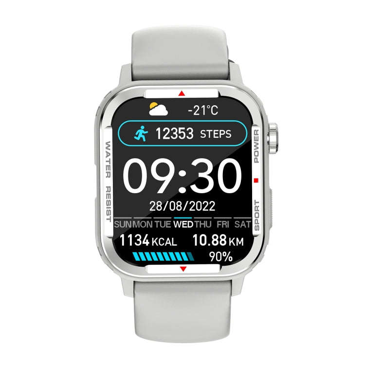 G96 1.85 inch HD Square Screen Rugged Smart Watch Support Bluetooth Calling/Heart Rate Monitoring...