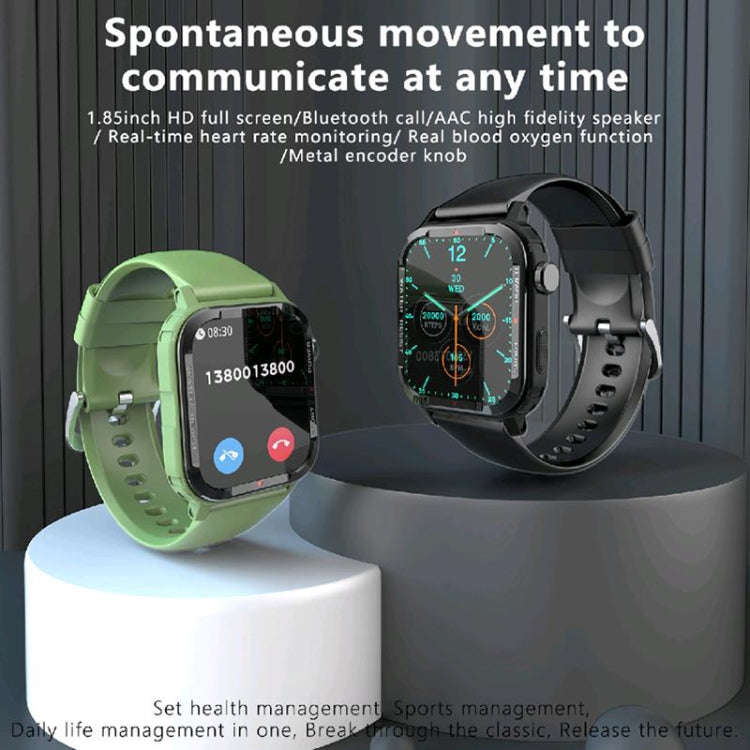 G96 1.85 inch HD Square Screen Rugged Smart Watch Support Bluetooth Calling/Heart Rate Monitoring...