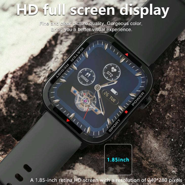 G96 1.85 inch HD Square Screen Rugged Smart Watch Support Bluetooth Calling/Heart Rate Monitoring...