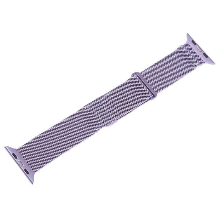 For Apple Watch SE 2022 40mm Milanese Metal Magnetic Watch Band(Lavender Purple)