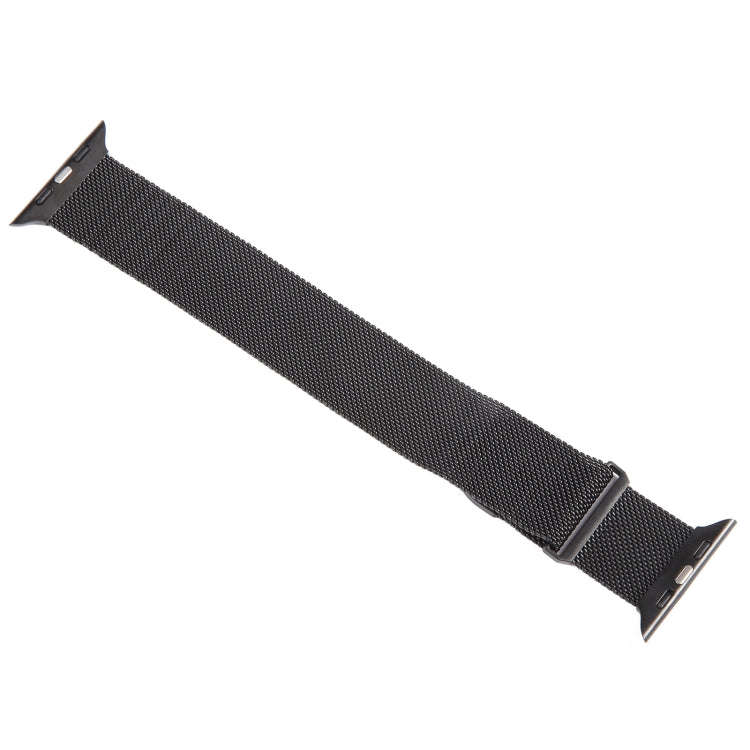 For Apple Watch SE 2022 44mm Milanese Metal Magnetic Watch Band(Black)