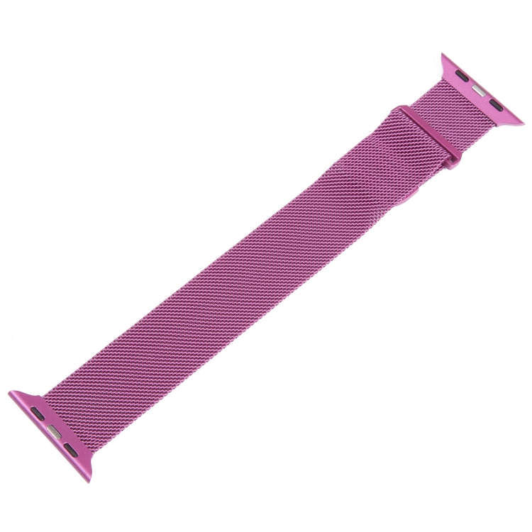For Apple Watch SE 40mm Milanese Metal Magnetic Watch Band(Purple)