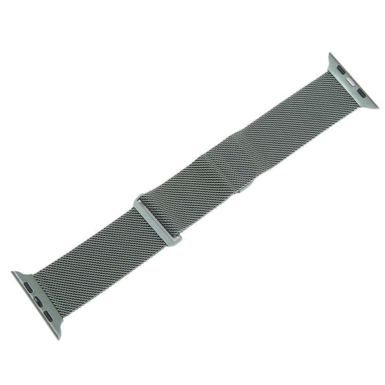 For Apple Watch SE 40mm Milanese Metal Magnetic Watch Band(Pine Green)