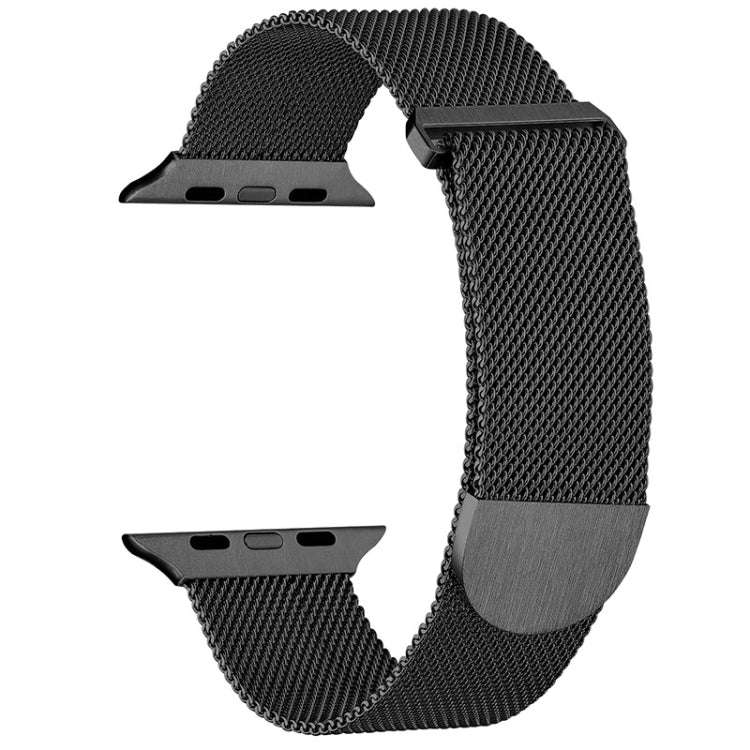 For Apple Watch 4 40mm Milanese Metal Magnetic Watch Band(Black)