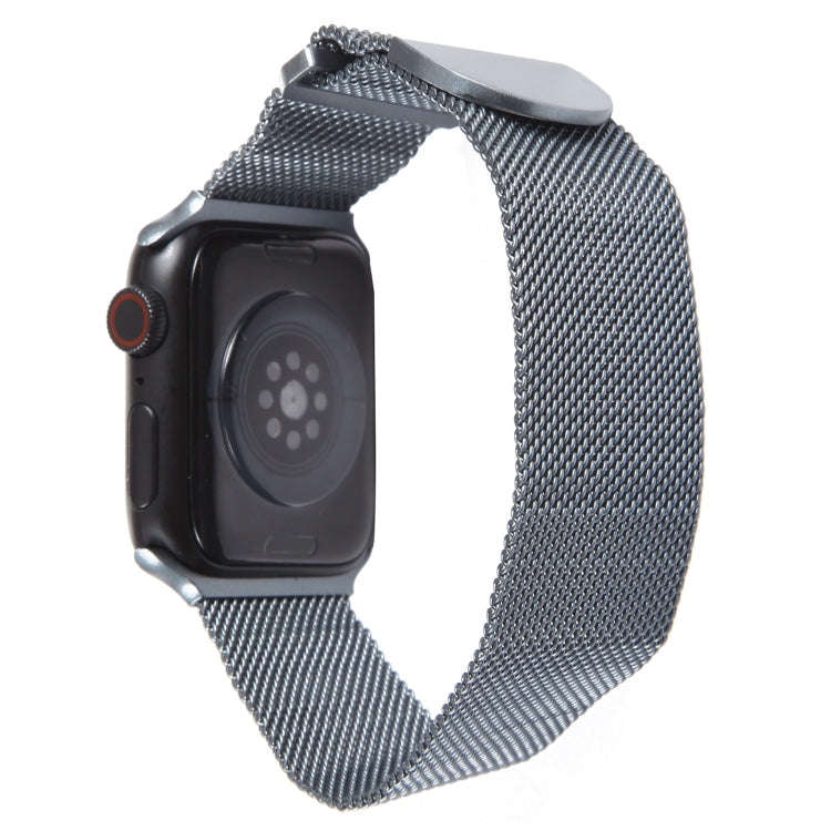 For Apple Watch 4 40mm Milanese Metal Magnetic Watch Band(Space Grey)
