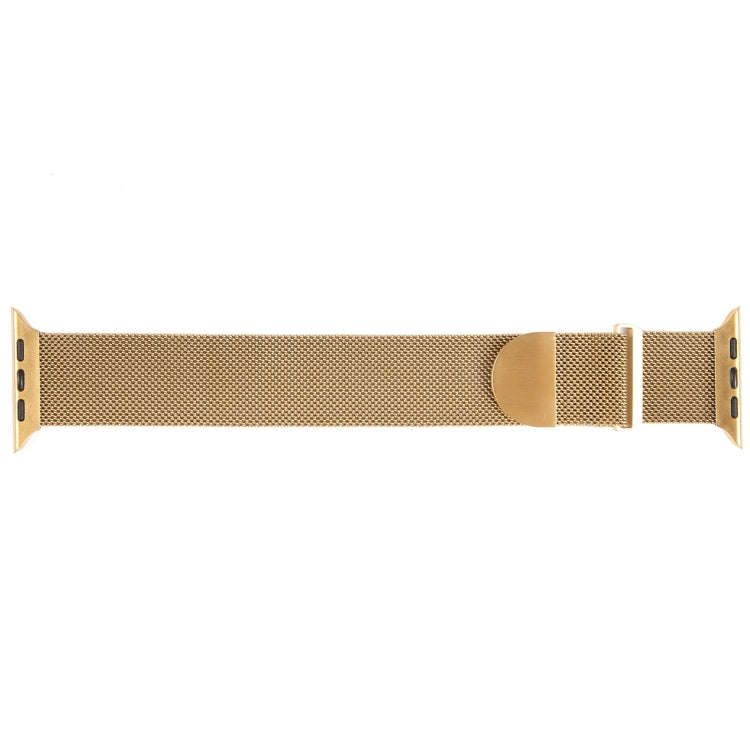 For Apple Watch 4 40mm Milanese Metal Magnetic Watch Band(Gold)