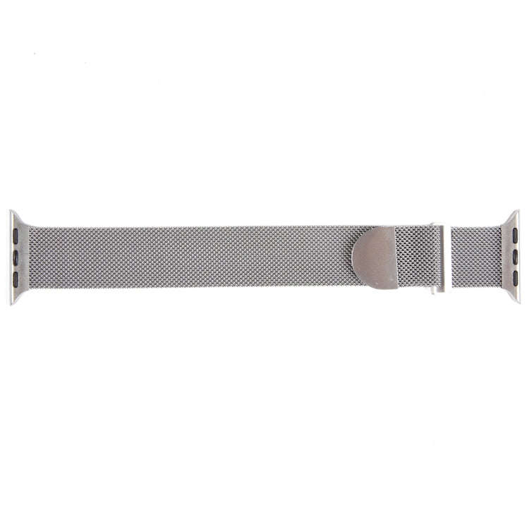 For Apple Watch 4 44mm Milanese Metal Magnetic Watch Band(Silver)