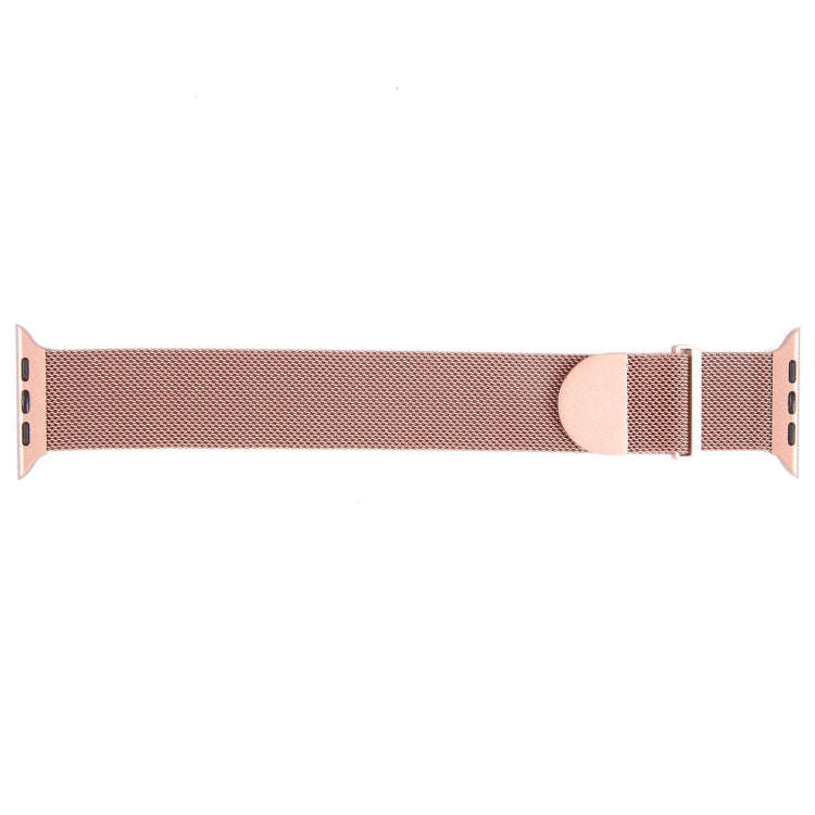 For Apple Watch 4 44mm Milanese Metal Magnetic Watch Band(Pink)