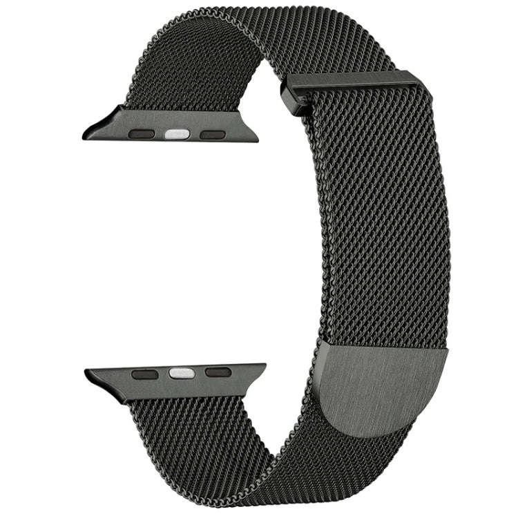 For Apple Watch 42mm Milanese Metal Magnetic Watch Band(Army Green)