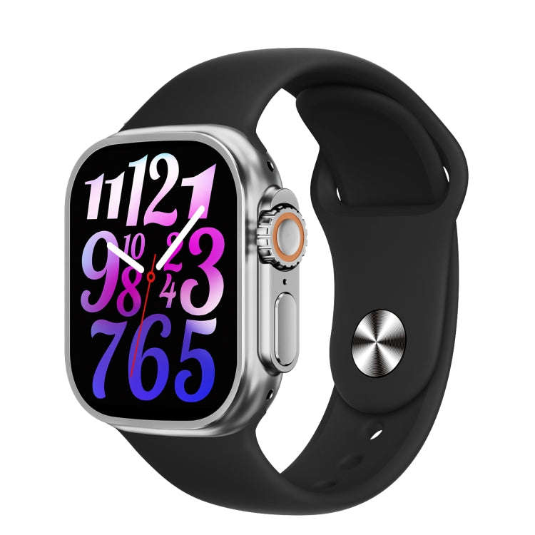 WS-E9 Ultra 2.2 inch IP67 Waterproof Silicone Band Smart Watch, Support Heart Rate / NFC(Black)