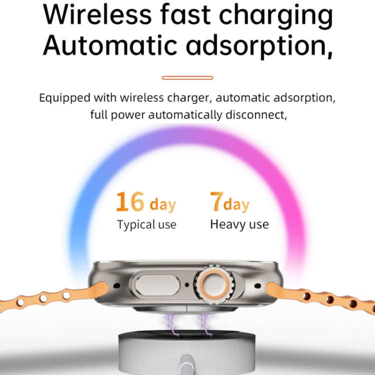 WS-E9 Ultra 2.2 inch IP67 Waterproof Silicone Band Smart Watch, Support Heart Rate / NFC(Pink)