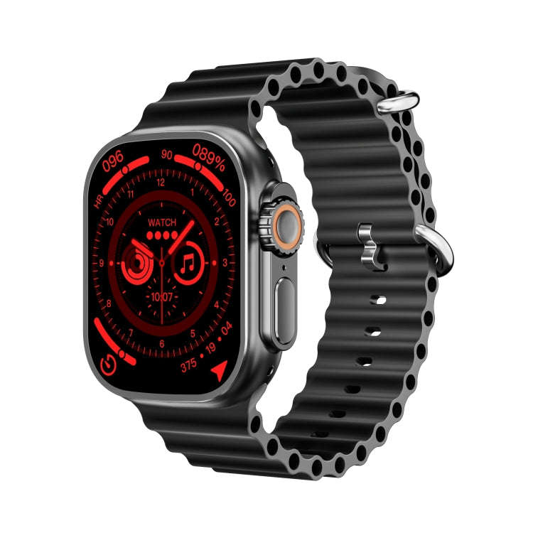 WS-E9 Ultra 2.2 inch IP67 Waterproof Metal Buckle Ocean Silicone Band Smart Watch, Support Heart ...