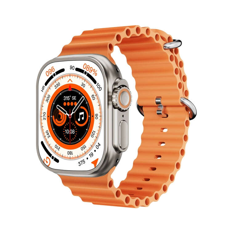 WS-E9 Ultra 2.2 inch IP67 Waterproof Metal Buckle Ocean Silicone Band Smart Watch, Support Heart ...