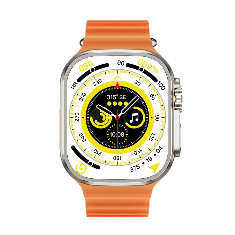 WS-E9 Ultra 2.2 inch IP67 Waterproof Metal Buckle Ocean Silicone Band Smart Watch, Support Heart ...
