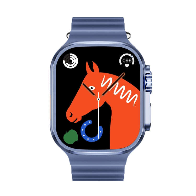 WS-E9 Ultra 2.2 inch IP67 Waterproof Metal Buckle Ocean Silicone Band Smart Watch, Support Heart ...