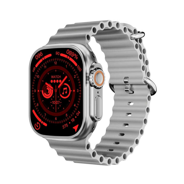 WS-E9 Ultra 2.2 inch IP67 Waterproof Metal Buckle Ocean Silicone Band Smart Watch, Support Heart ...