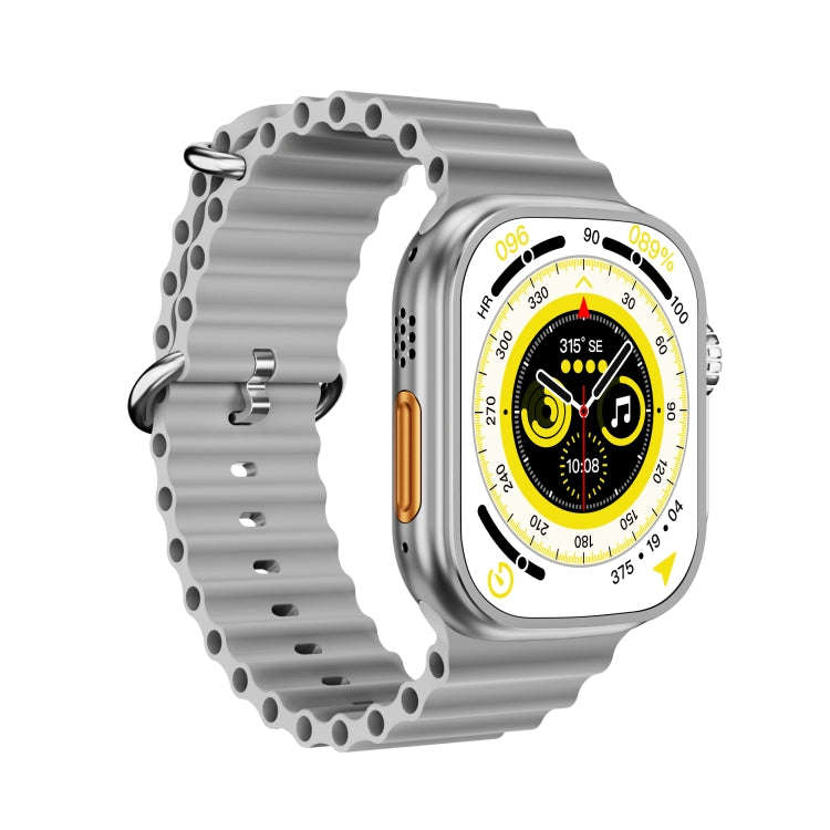 WS-E9 Ultra 2.2 inch IP67 Waterproof Metal Buckle Ocean Silicone Band Smart Watch, Support Heart ...
