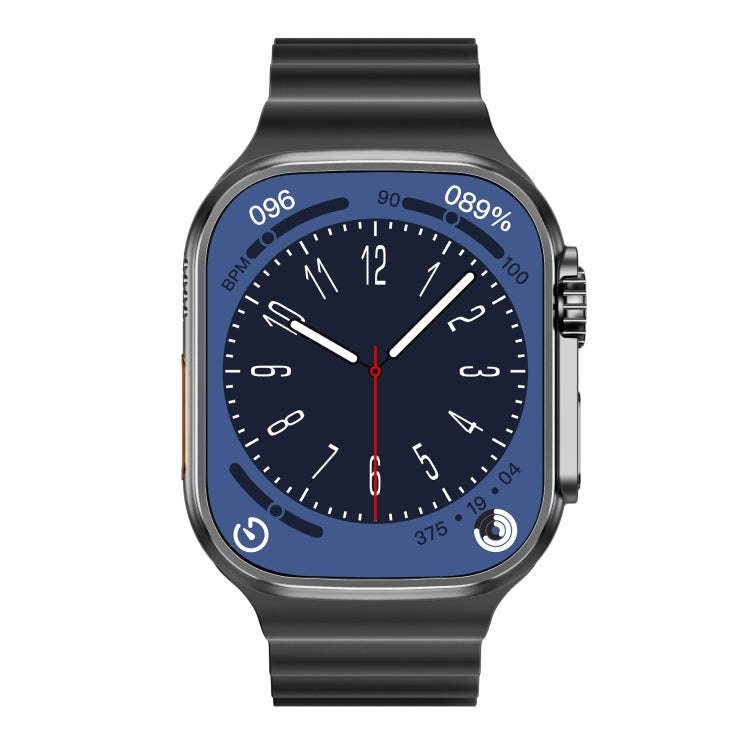 WS-E9 Ultra 2.2 inch IP67 Waterproof Ocean Silicone Band Smart Watch, Support Heart Rate / NFC(Bl...