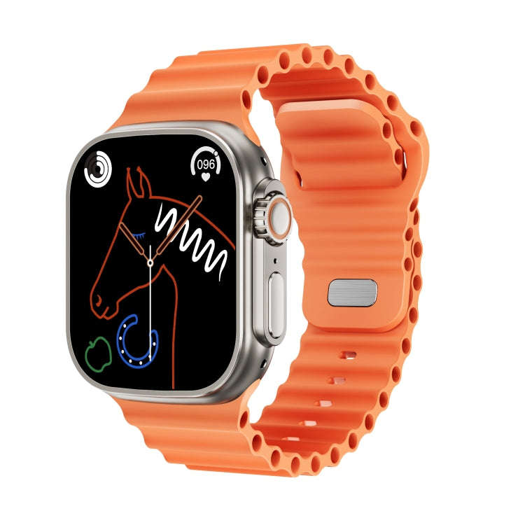WS-E9 Ultra 2.2 inch IP67 Waterproof Ocean Silicone Band Smart Watch, Support Heart Rate / NFC(Or...