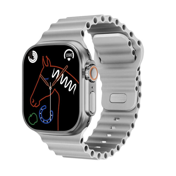 WS-E9 Ultra 2.2 inch IP67 Waterproof Ocean Silicone Band Smart Watch, Support Heart Rate / NFC(Si...