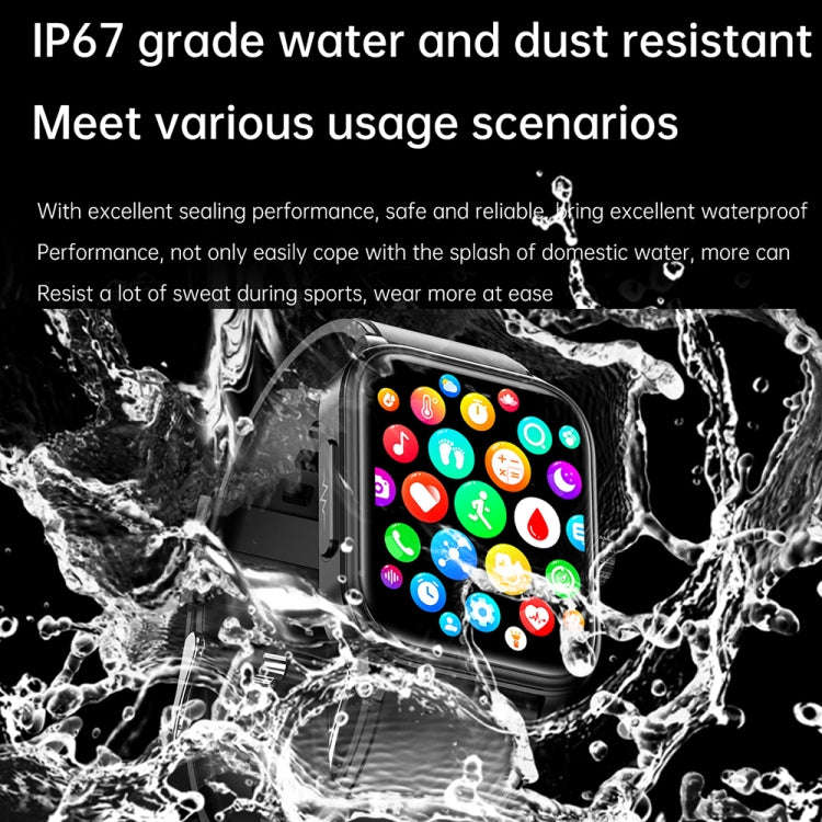 ET540 1.91 inch IP67 Waterproof Silicone Band Smart Watch, Support ECG / Non-invasive Blood Gluco...