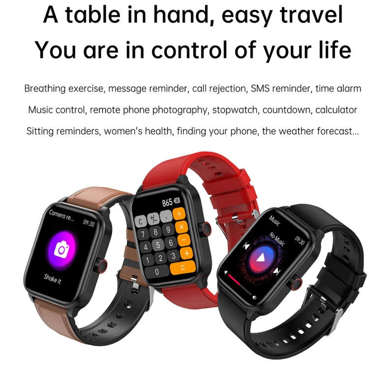 ET540 1.91 inch IP67 Waterproof Silicone Band Smart Watch, Support ECG / Non-invasive Blood Gluco...