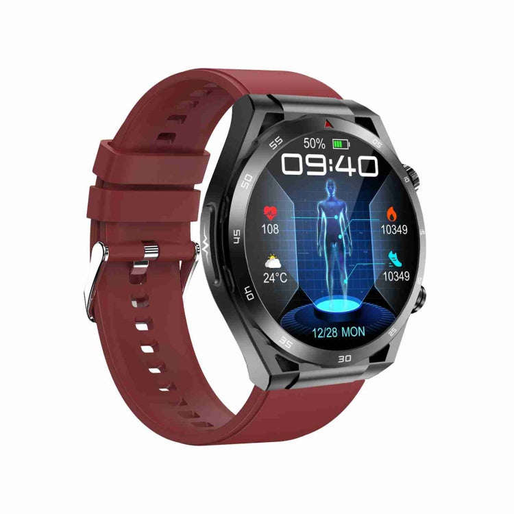 ET450 1.39 inch IP67 Waterproof Silicone Band Smart Watch, Support ECG / Non-invasive Blood Gluco...